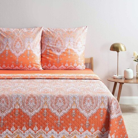 Bassetti  Bedspread | ISOLABELLA O1 orange | 100% cotton