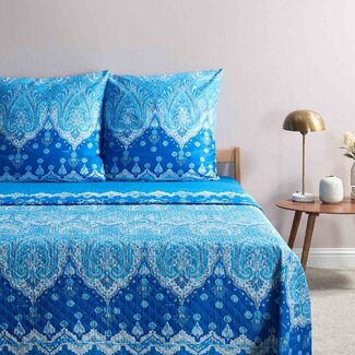 Bassetti  Bedspread | ISOLABELLA B1 ocean blue | 100% virgin wool