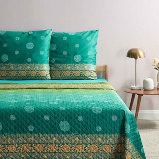 Bassetti  Bedspread | PALLAVICINO V1 olive-grass | 100% cotton