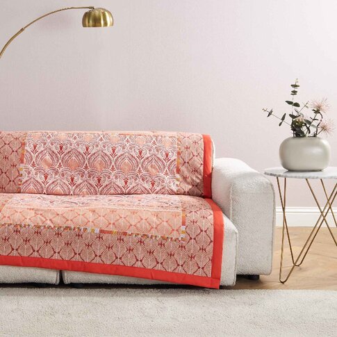 Bassetti  Plaid | NAIROBI R1  terrakotta -rot | Außenmaterial: 100% Baumwolle, Füllung: 100%  Polyester