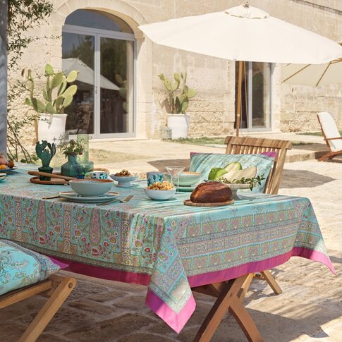 Bassetti  Table linen | INDIAN ROSES T1 turquoise
