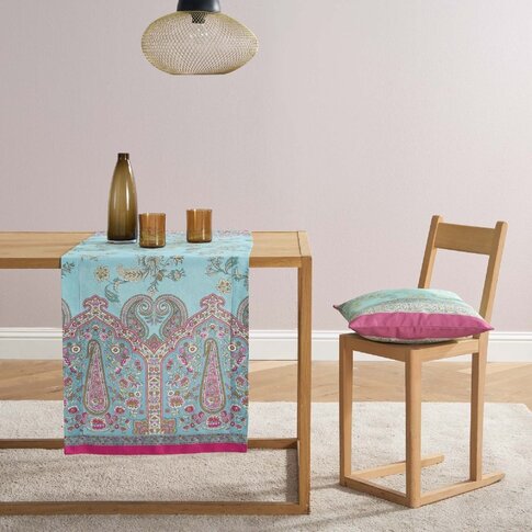 Bassetti  Bassetti Table Linen | INDIAN ROSES T1 turquoise | ...various sizes!