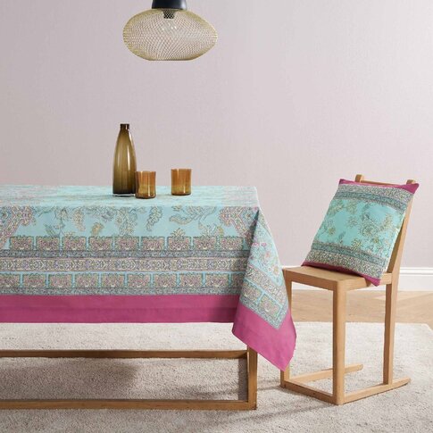 Bassetti  Bassetti Table Linen | INDIAN ROSES T1 turquoise | ...various sizes!