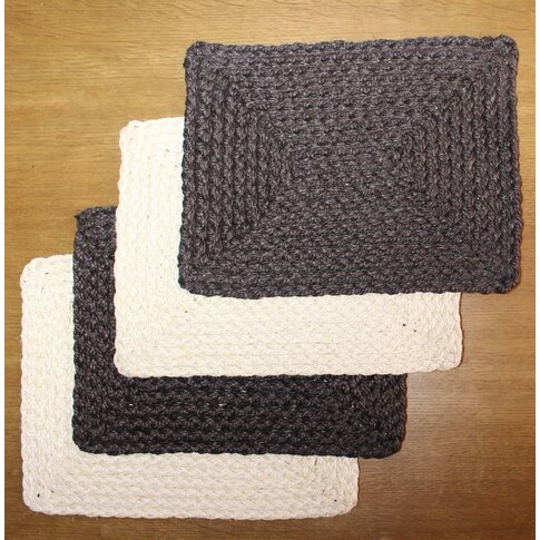 Sisal Tischsets Roverino Tischsets | Flechtsets aus Sisal | RECHTECKIG