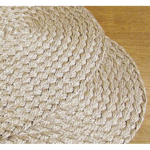 Sisal Tischsets Roverino Tischsets | Flechtsets aus Sisal | OVAL