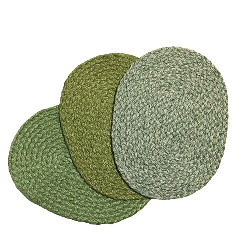 Sisal Tischsets Roverino Tischsets | Flechtsets aus Sisal | OVAL