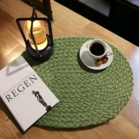 Sisal Tischsets Roverino Tischsets | Flechtsets aus Sisal | OVAL