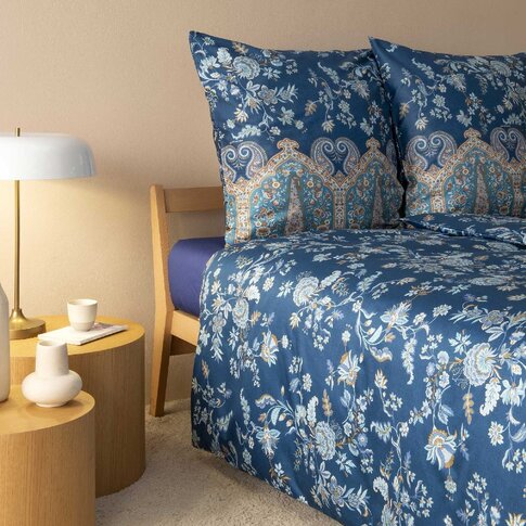 Bassetti   Bed linen + pillowcases | INDIAN ROSES B2 blue | ...various sizes!