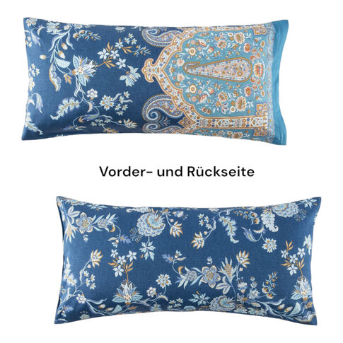 Bassetti   Bettwäsche + Kissenbezüge | INDIAN ROSES B2 blau | ...verschiedene Größen!