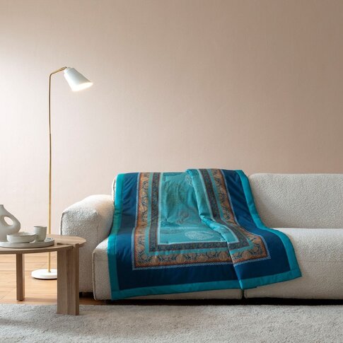 Bassetti  Plaid | FLORENCE T1 turquoise | ...various sizes!