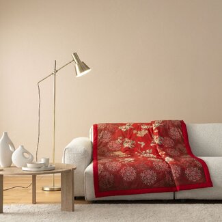 Bassetti  Plaid | ESPERIDI R1 rot | 135/190 cm