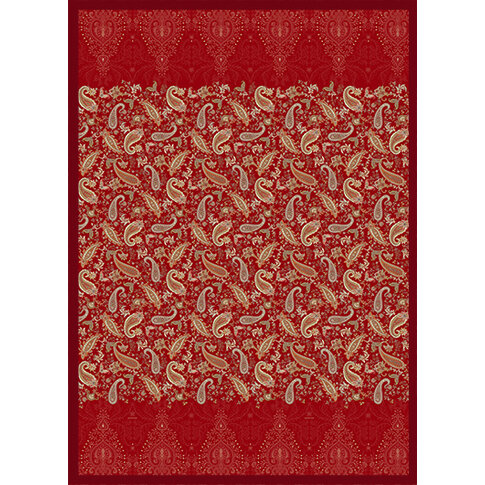 Bassetti  Plaid | MONNALISA R1 rot | Außenmaterial: 100% Baumwolle, Füllung: 100%  Polyester