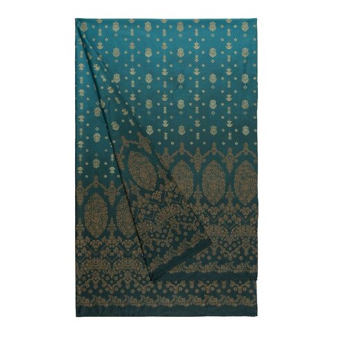 Bassetti  Bassetti Granfoulard |  GOLD DECOR V1 petrol  | Das große Tuch...