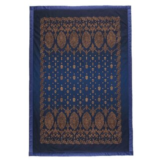Bassetti  Plaid | GOLD DECOR B1 blue | Outer material: 100% cotton, Filling: 100% polyester
