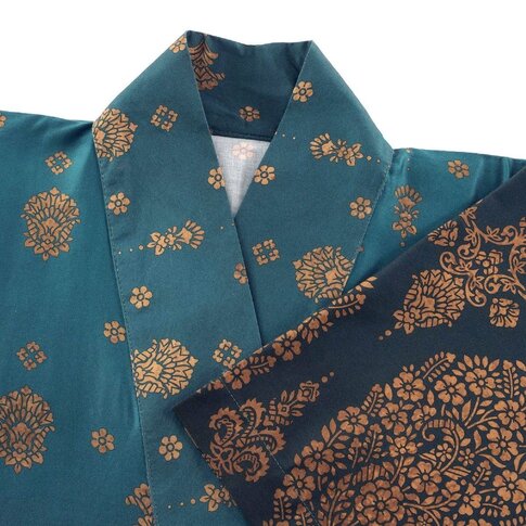 Bassetti  Bassetti Kimono | GOLD DECOR V1 petrol | S/M