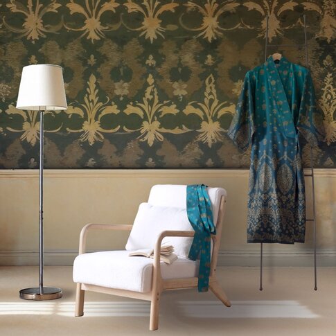 Bassetti  Bassetti Kimono | GOLD DECOR V1 petrol | S/M