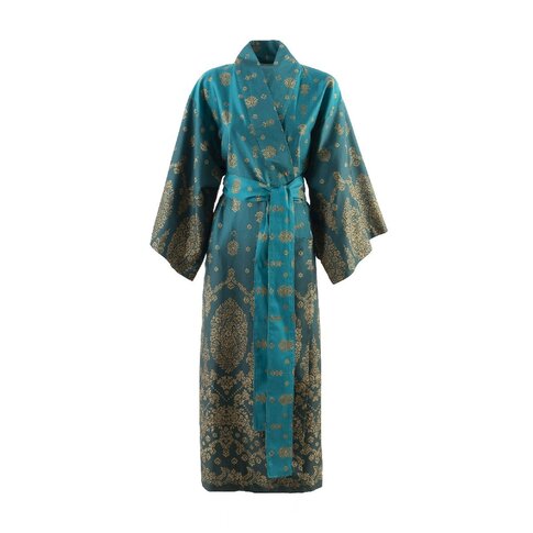 Bassetti  Bassetti Kimono | GOLD DECOR V1 petrol | S/M
