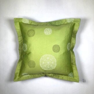 Bassetti Kissenbezug | PALLAVICINO V1 olive-grass | 100% Baumwolle Bassetti Kissenbezug | PALLAVICINO V1 olive-grass | 100% Baumwolle