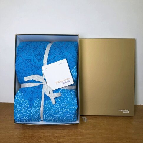 Bassetti  Plaid | DOLCEACQUA B1 blau  | 135/190 cm