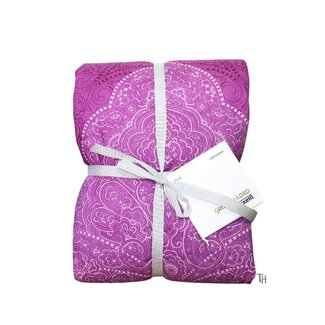 Bassetti  Plaid | DOLCEACQUA P1 fuchsia | 135/190 cm, Außenmaterial: 100% Baumwolle, Füllung: 100%  Polyester