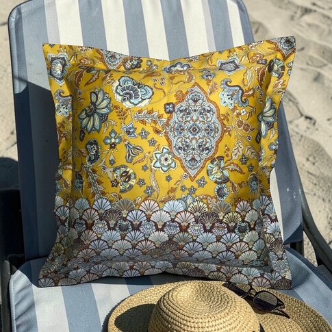 Bassetti  Pillowcases | TIGULLIO Y1 gold-yellow | 40/40 cm