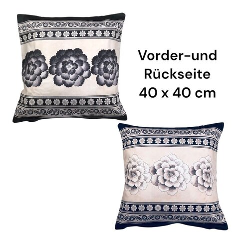 Bassetti  Bassetti Tavola Cushion | PARAGGI V20 ivory-black