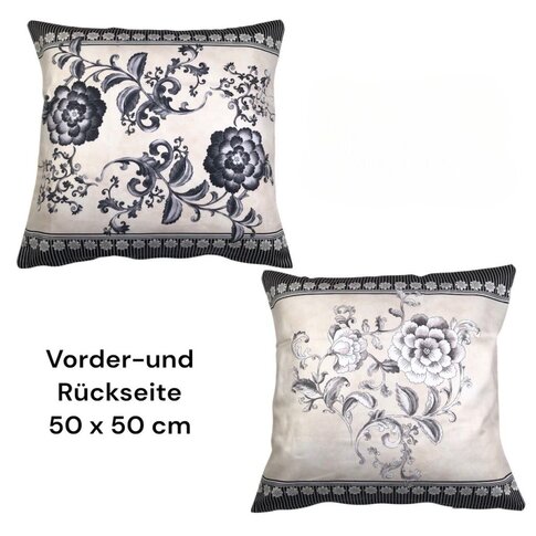 Bassetti  Bassetti Tavola Cushion | PARAGGI V20 ivory-black