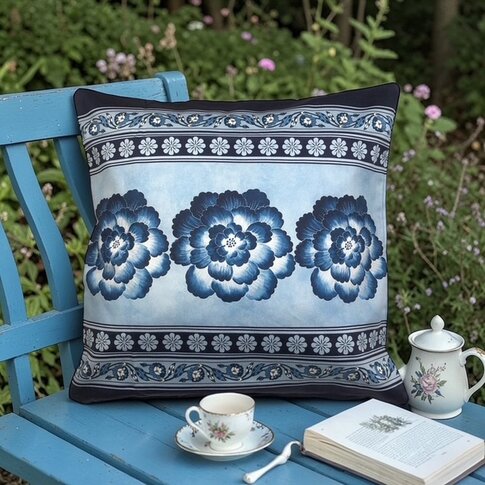 Bassetti  Bassetti Tavola Cushion | PARAGGI B1 blue