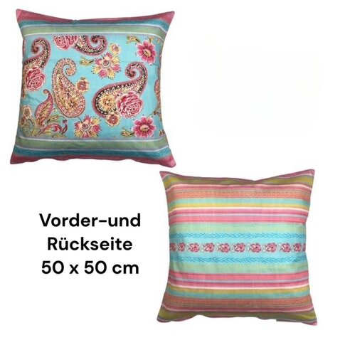 Bassetti  Bassetti Tavola Cushion | RAPALLO T1 turchese rose