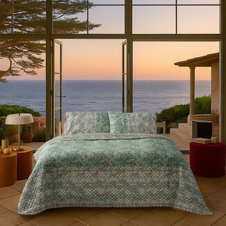 Bassetti  Bed linen | TIGULLIO V1 aqua green | 100% cotton