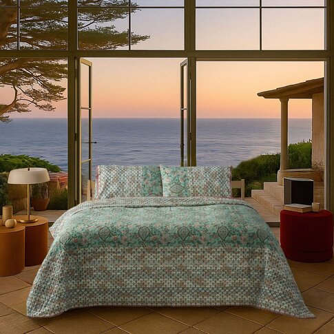 Bassetti  Bed linen | TIGULLIO V1 aqua green | 100% cotton