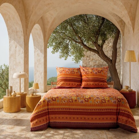 Bassetti  Bedspread | VARIGOTTI O1 orange | 100% cotton