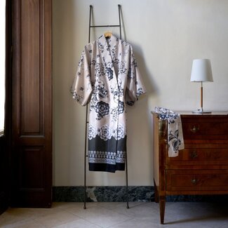 Bassetti  Kimono | PARAGGI V20 ivory-black | 100% cotton