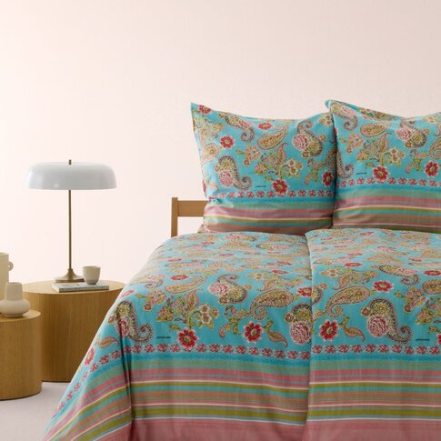 Bassetti  Bed linen | RAPALLO T1 turquoise-fuchsia | 100% cotton