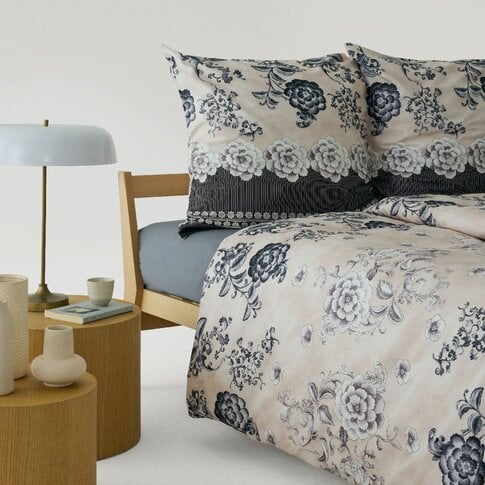 Bassetti   Bettwäsche oder Kissenbezüge | PARAGGI v20 elfenbein-schwarz