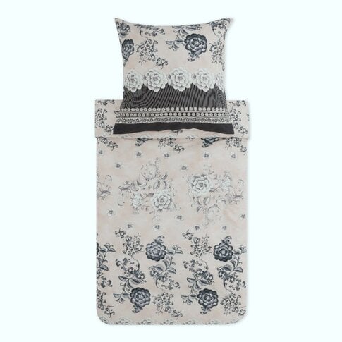 Bassetti   Bettwäsche oder Kissenbezüge | PARAGGI v20 elfenbein-schwarz