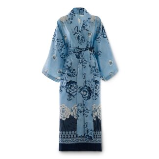 Bassetti  Kimono | PARAGGI B1 blau | 100% Baumwolle