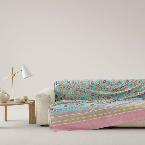 Bassetti  Bassetti Granfoulard | RAPALLO T1 turquoise-fuchsia | The large scarf...