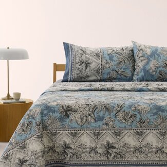 Bassetti  Tagesdecke | BOBOLI C1 hellblau  | 100% Baumwolle