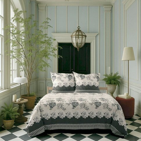 Bassetti  Bassetti Bedspread | PARAGGI V20 ivory-black | ...various sizes