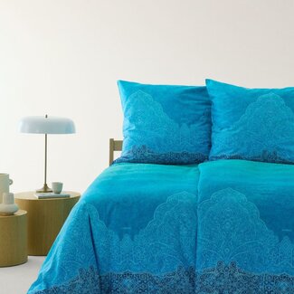 Bassetti  Bettwäsche oder Kissenbezüge | DOLCEACQUA B1 blau | 100% Baumwolle