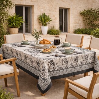 Bassetti  Table linen | PARAGGI V20 ivory-black | 100% cotton