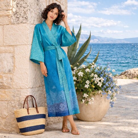 Bassetti  Kimono | DOLCEACQUA B1 blue | 100% cotton