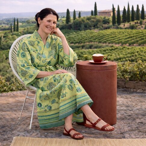 Bassetti  Kimono | RAPALLO V1 lime | 100% cotton