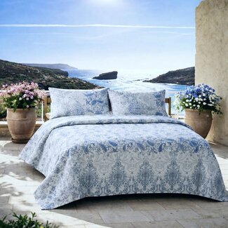 Bassetti  Bedspread | MONNALISA C1 sky blue | 100% cotton