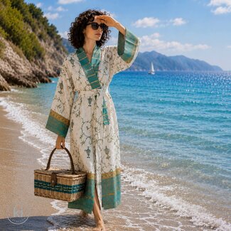 Bassetti  Kimono | OPLONTIS V2 green | 100% cotton