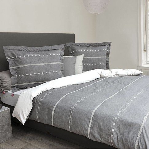 HnL HnL | Bed linen Giel | 2 sizes | gray-white