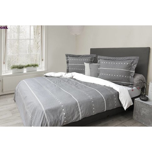 HnL Giel bed linen | 2 sizes | grey-white