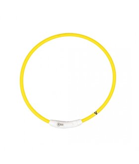 Duvo+ Flash light ring usb nylon Geel 35 cm