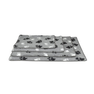 Hundos Vetbed grijs met voetprint  Maat L 102 x67 cm